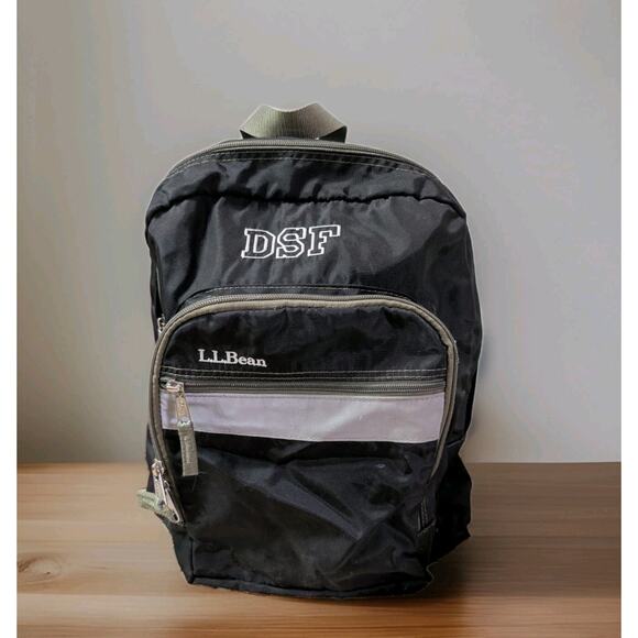 LL Bean Unisex Weatherproof Nylon Deluxe Original Book Pack Backpack 109530 - Picture 1 of 9